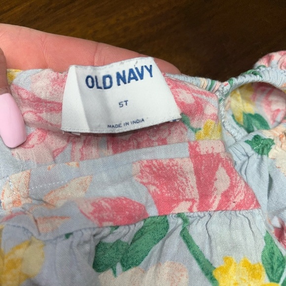 Old Navy Yellow and Pink Ruffled Tiered Sundress - Picture 3 of 3